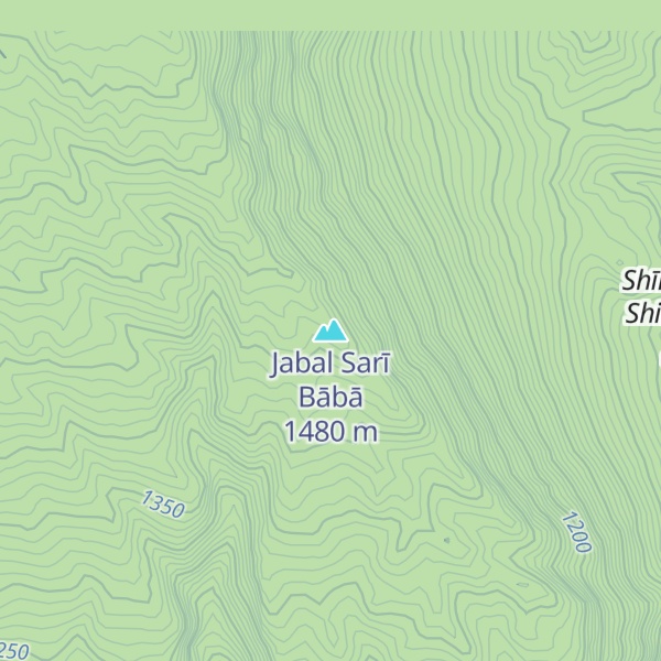 Map of Jabal Sarī Bābā