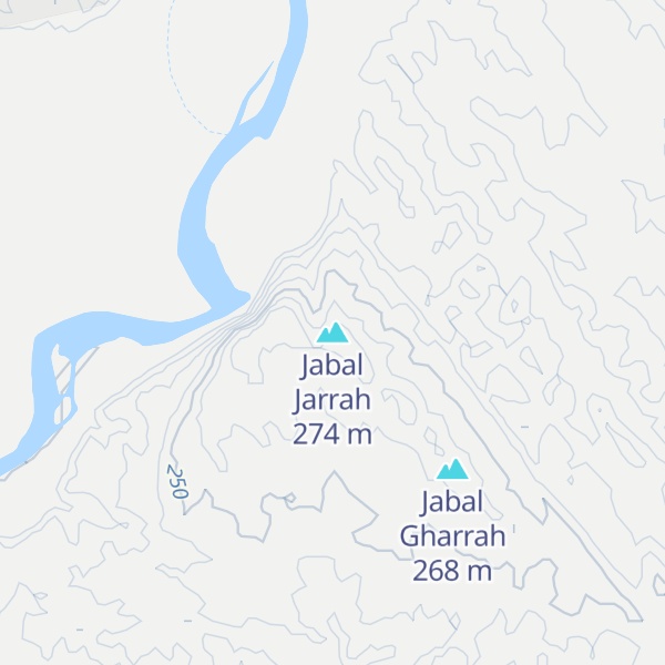 Map of Jabal Jarrah