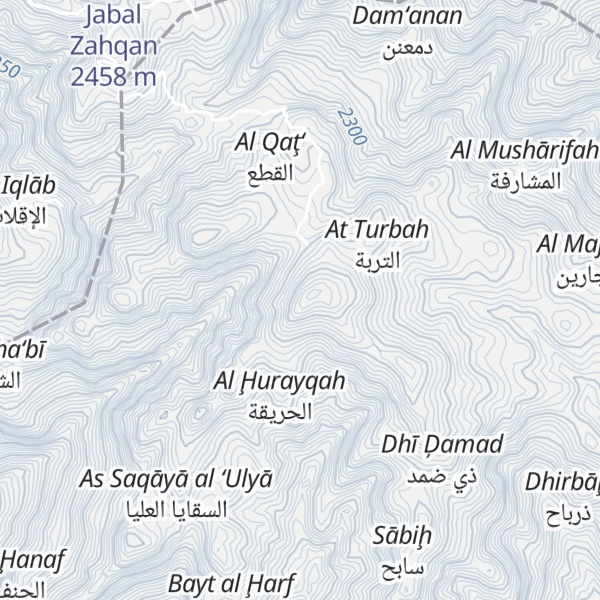 Map of Jabal al Ayfu`