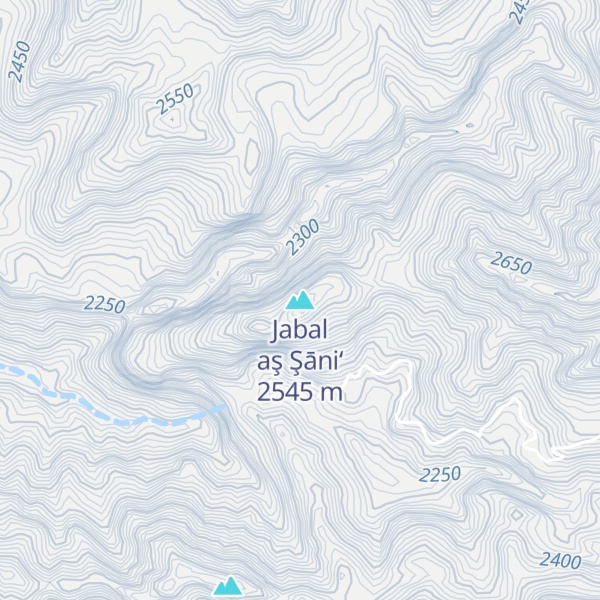 Map of Jabal aş Şāni‘