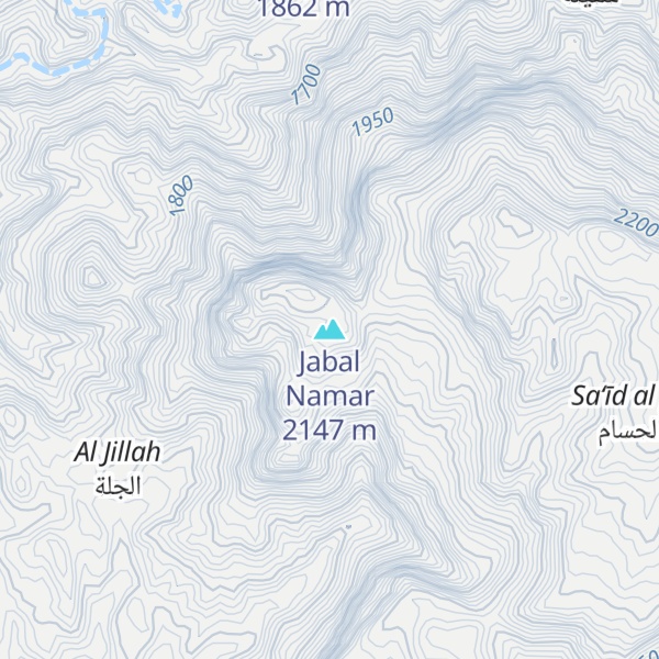 Map of Jabal Namar