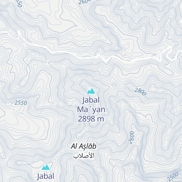 Map of Jabal Ma`yan