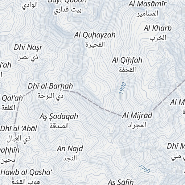 Map of Jabal as Surūb