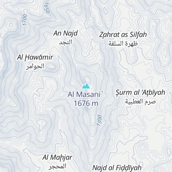Map of Al Masani`