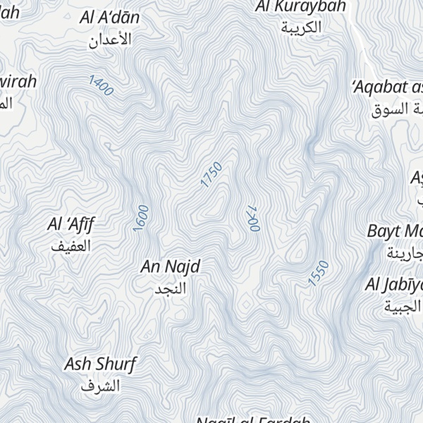Map of Jabal al Aslum