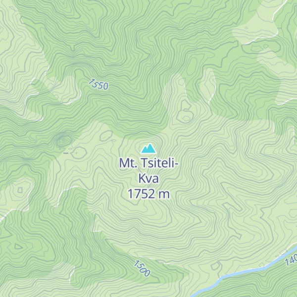 Map of Mt. Tsiteli-Kva
