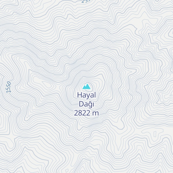 Map of Hayal Dağı