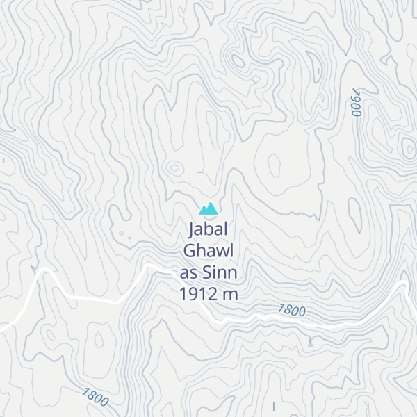 Map of Jabal Ghawl as Sinn