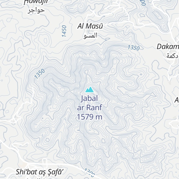 Map of Jabal ar Ranf