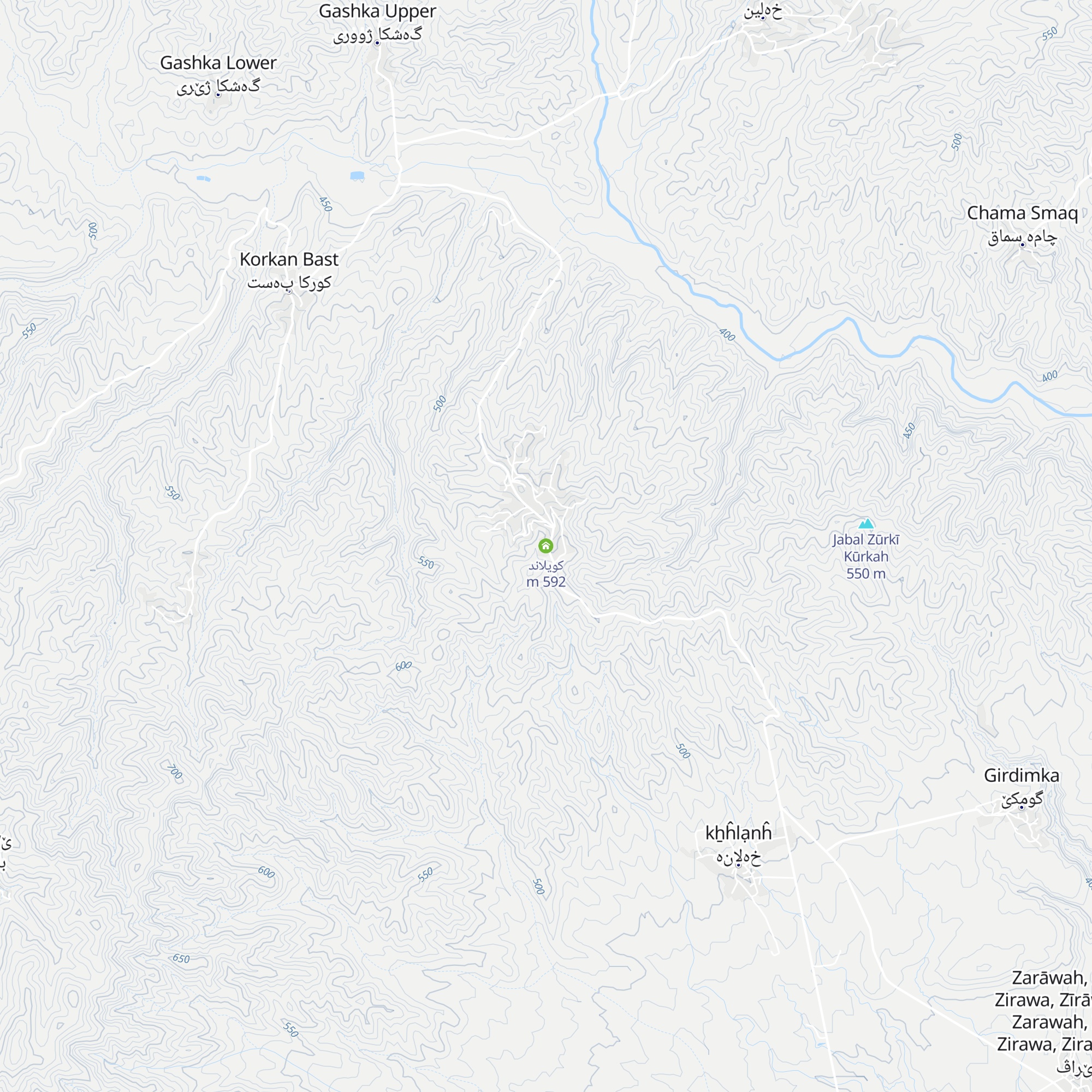 كويلاند map