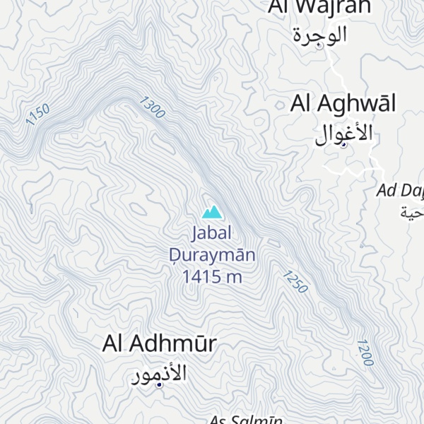 Map of Jabal Ḑuraymān