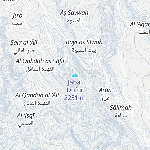 Map of Jabal Dufur