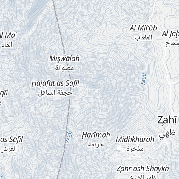 Map of Jabal Markhumah