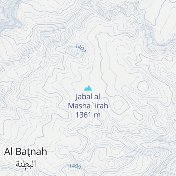 Map of Jabal al Masha`irah