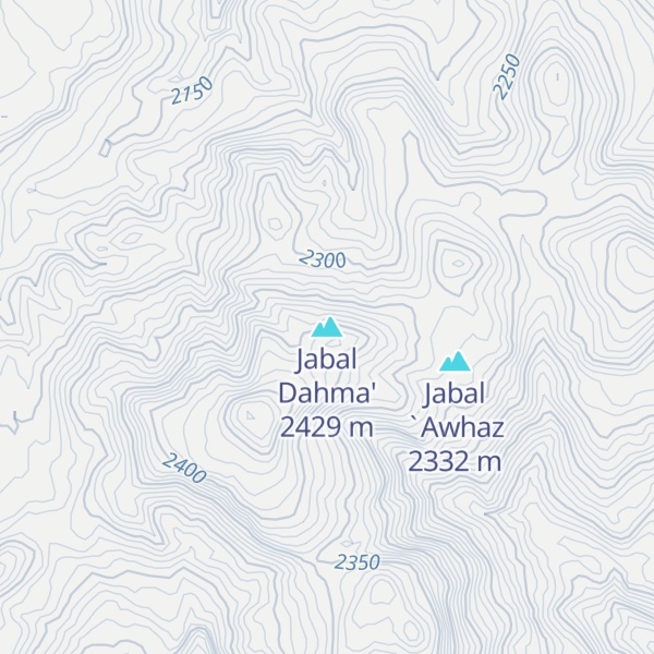 Map of Jabal Dahma'
