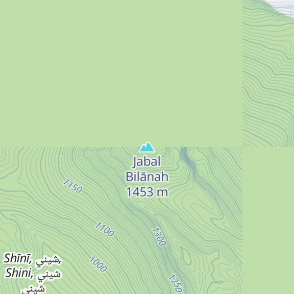 Map of Jabal Bilānah