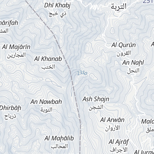 Map of Jabal Hajar