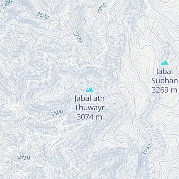 Map of Jabal ath Thuwayr