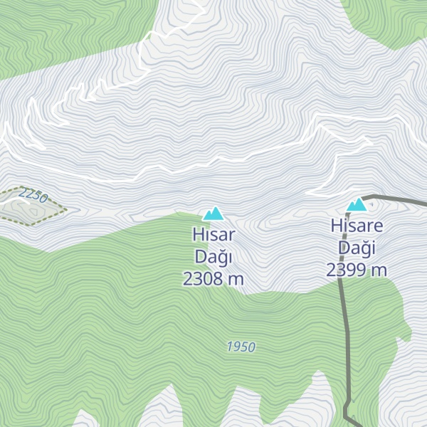 Map of Hısar Dağı