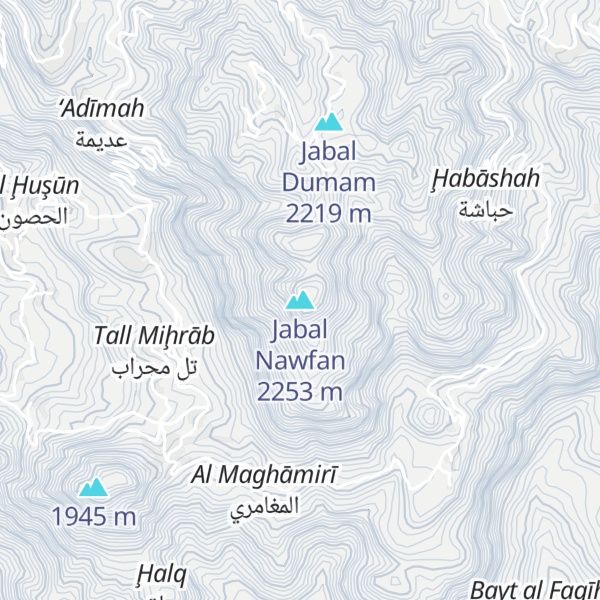 Map of Jabal Nawfan