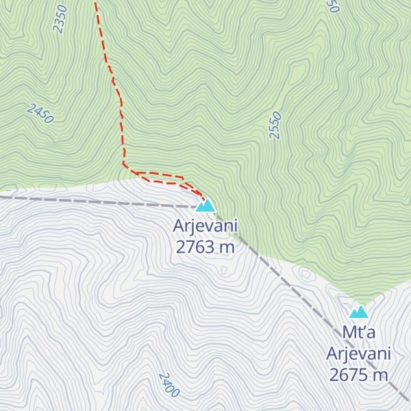 Map of Arjevani