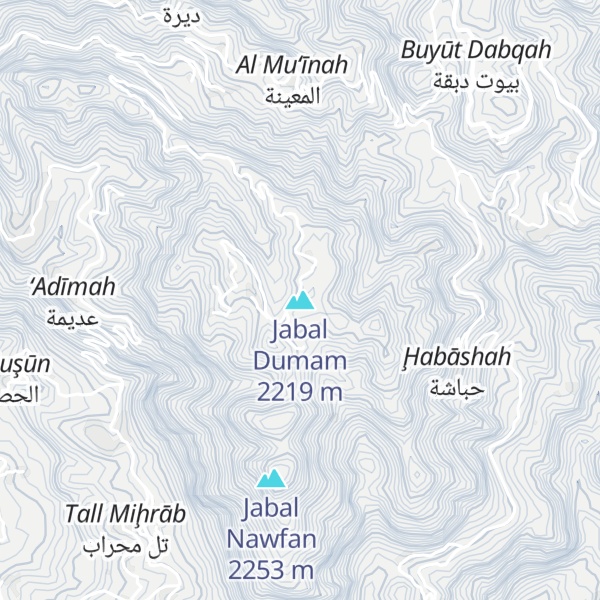 Map of Jabal Dumam