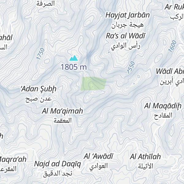 Map of Jabal al-Safraa Al Asyur