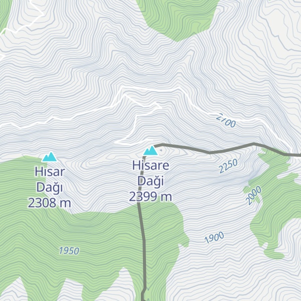 Map of Hisare Daği