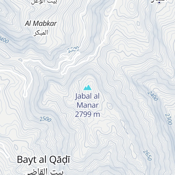 Map of Jabal al Manar