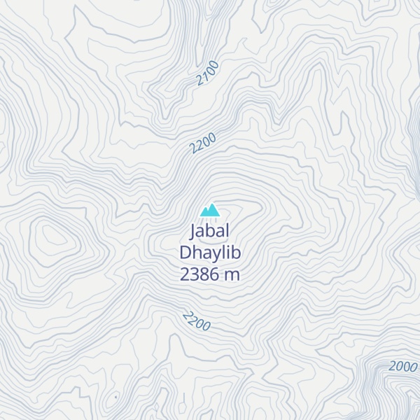 Map of Jabal Dhaylib