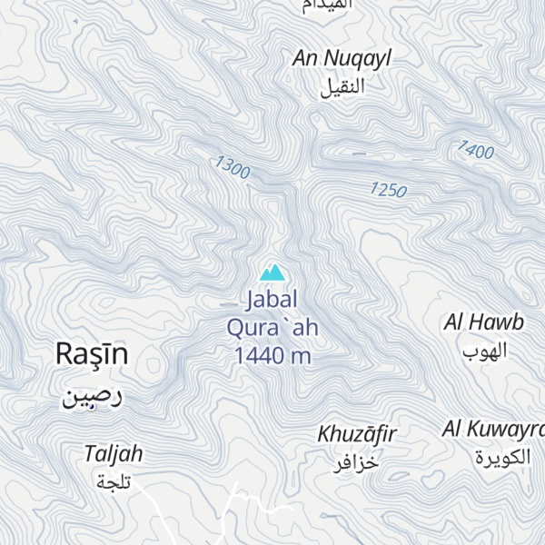 Map of Jabal Qura`ah