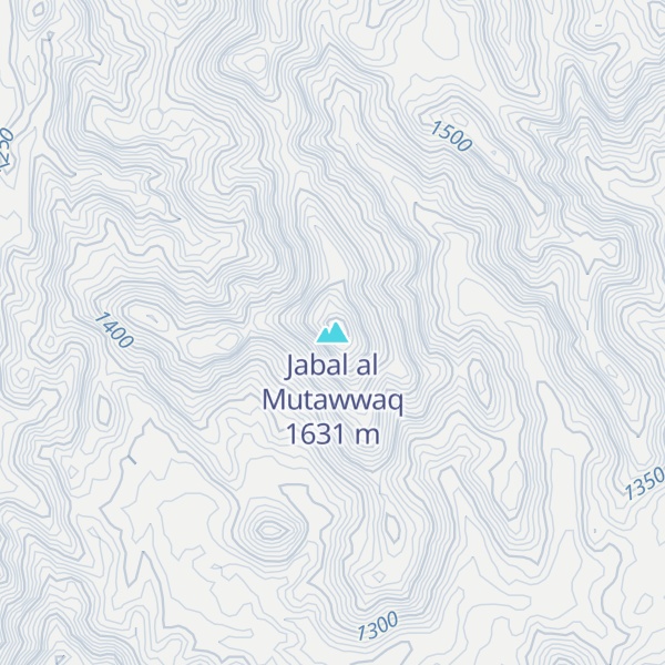 Map of Jabal al Mutawwaq