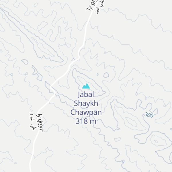 Map of Jabal Shaykh Chawpān