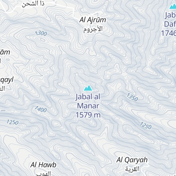 Map of Jabal al Manar
