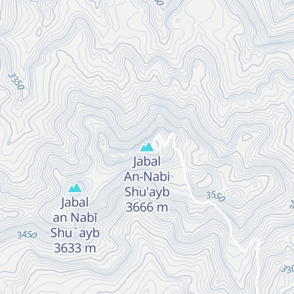 Map of Jabal An-Nabi Shu'ayb