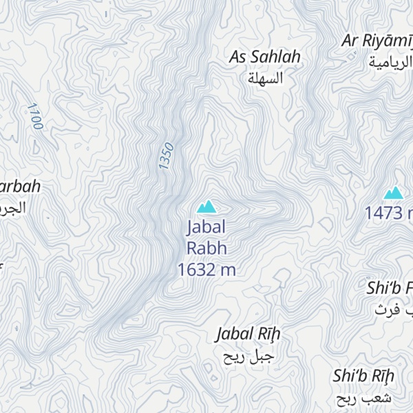 Map of Jabal Rabh