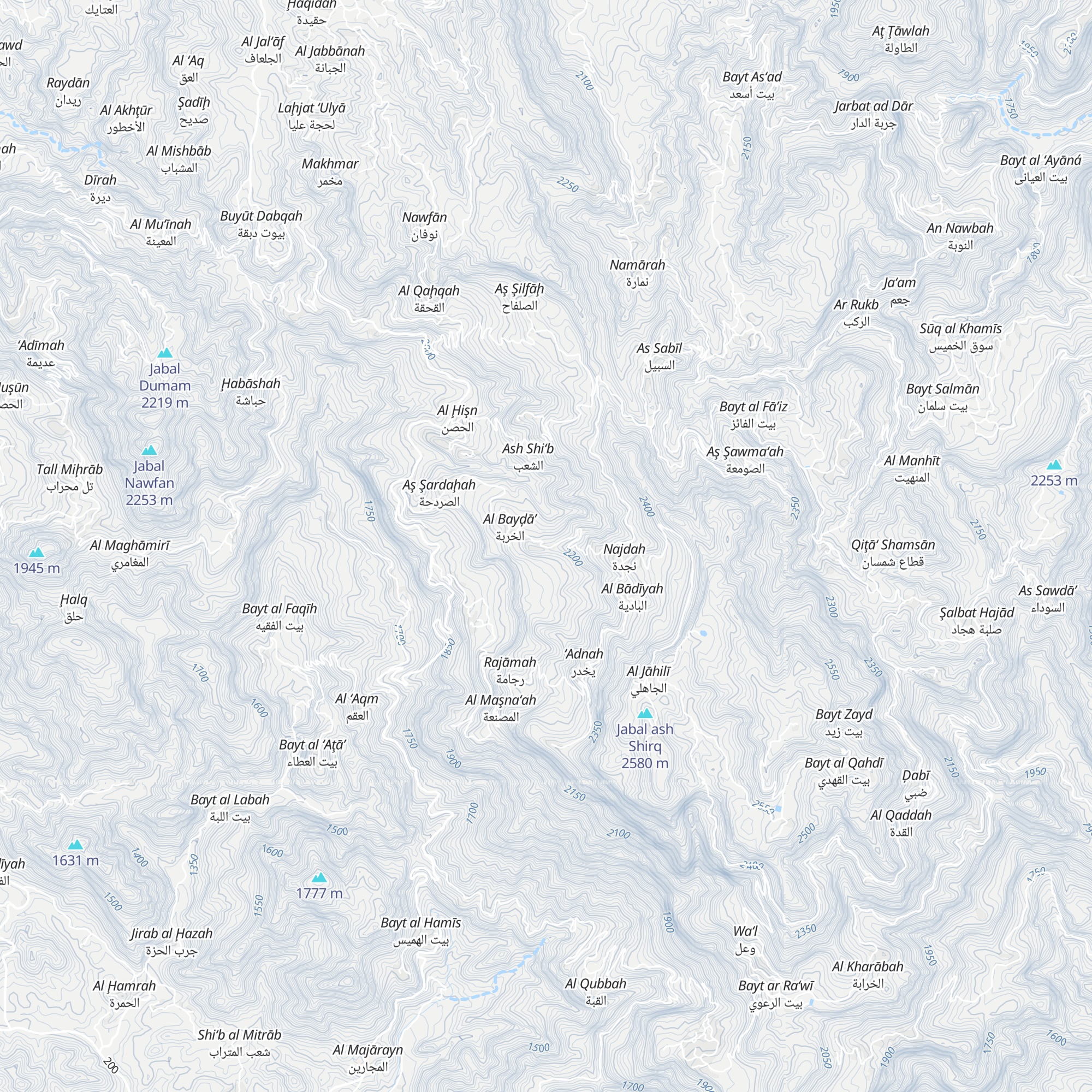 قرية البيضاء map