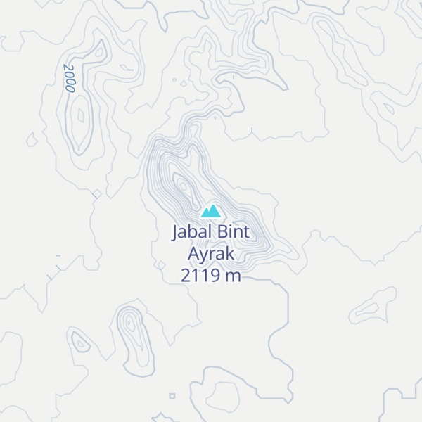 Map of Jabal Bint Ayrak