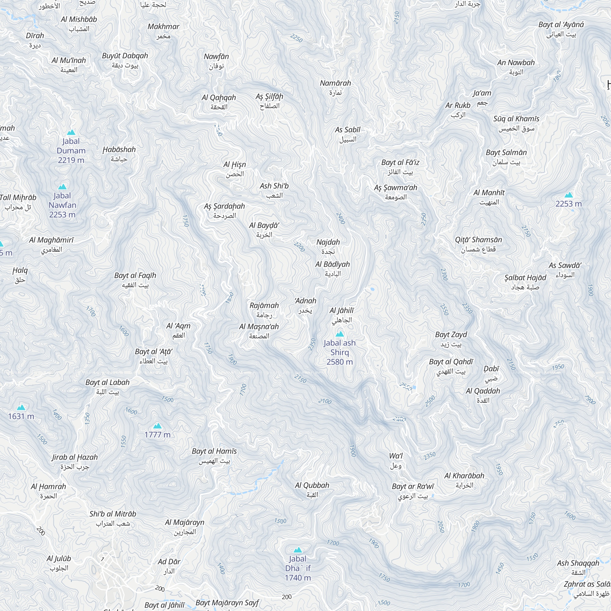 قرية يخدر map