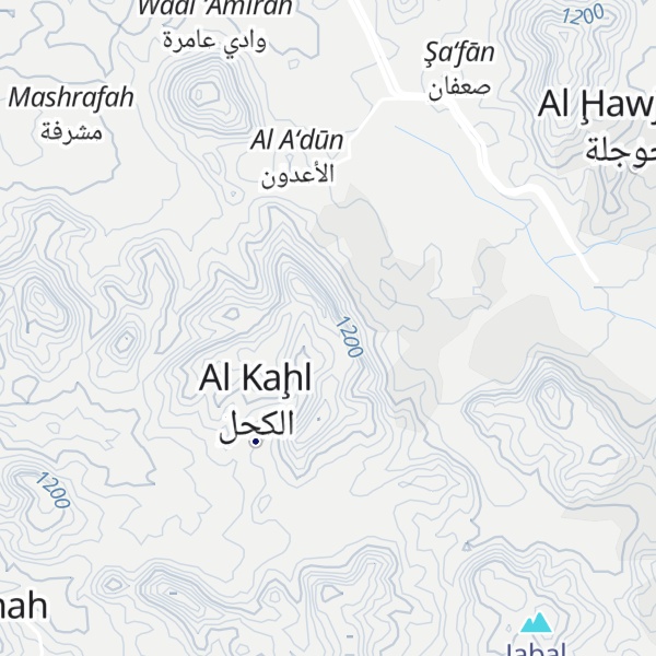 Map of Jabal Zanikh
