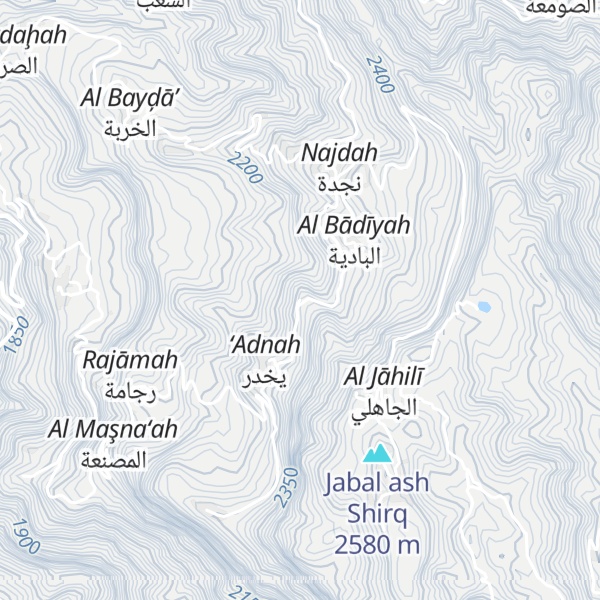 Map of العدنه
