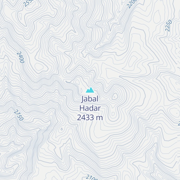 Map of Jabal Hadar