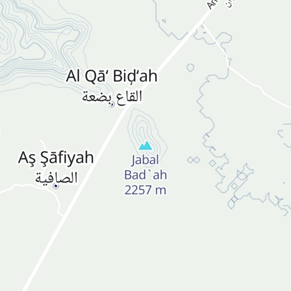 Map of Jabal Bad`ah