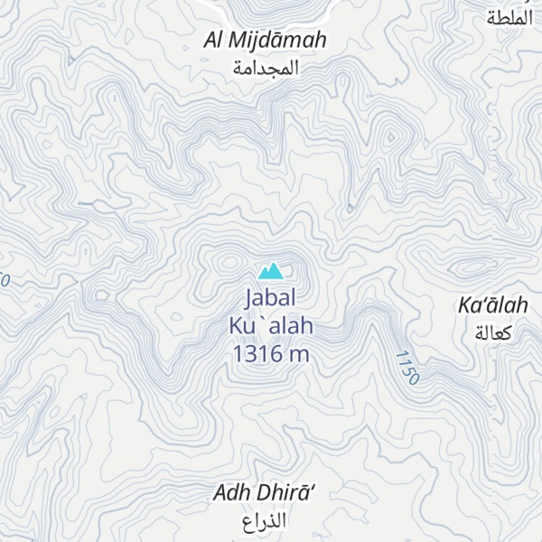 Map of Jabal Ku`alah