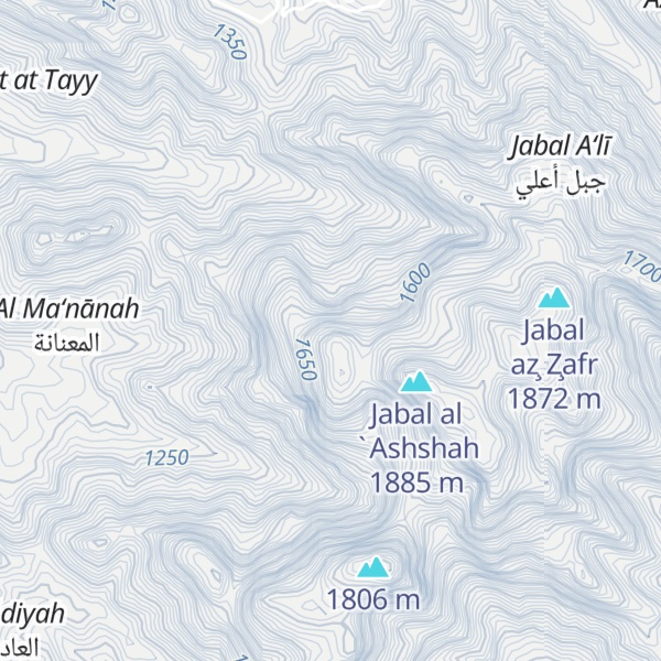 Map of Jabal al ‘Ashshah