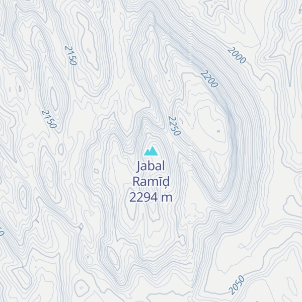 Map of Jabal Ramīḑ