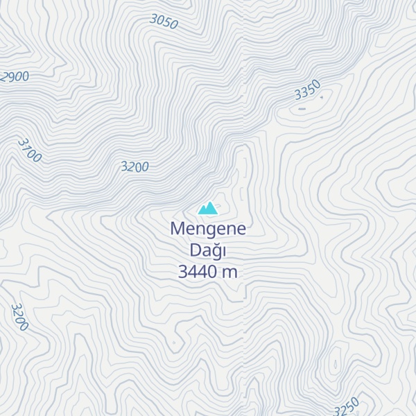 Map of Mengene Dağı