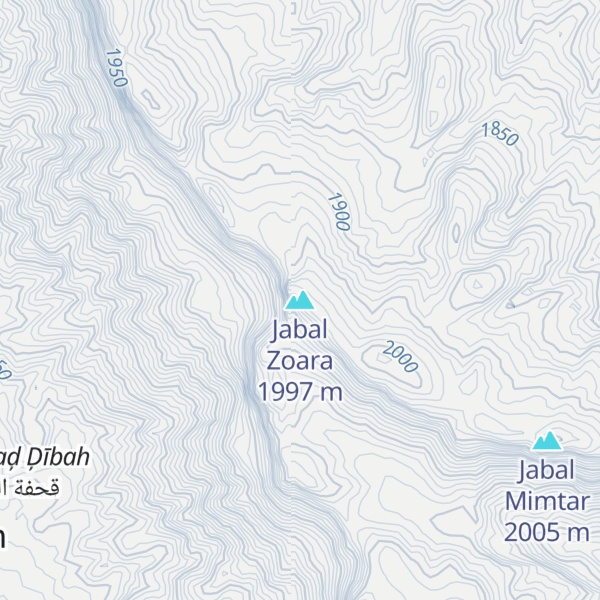 Map of Jabal Zoara