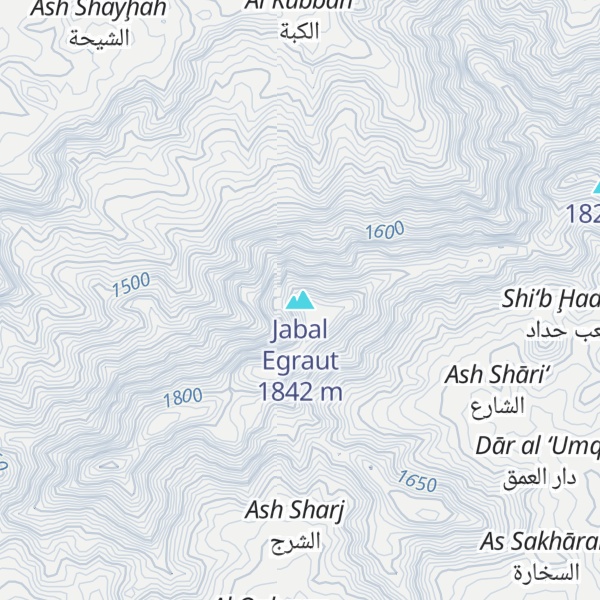 Map of Jabal Egraut