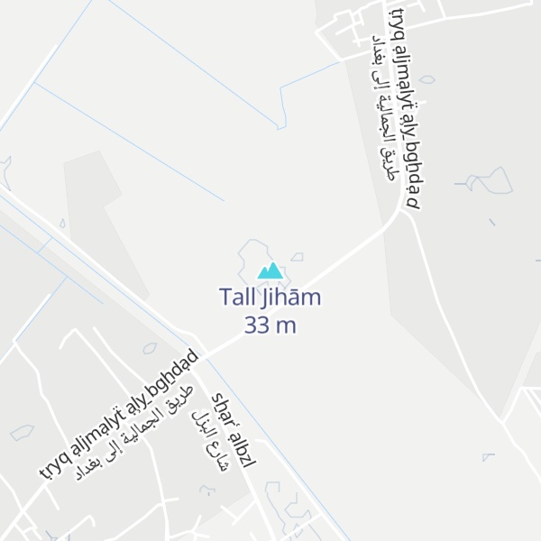 Map of Tall Jihām